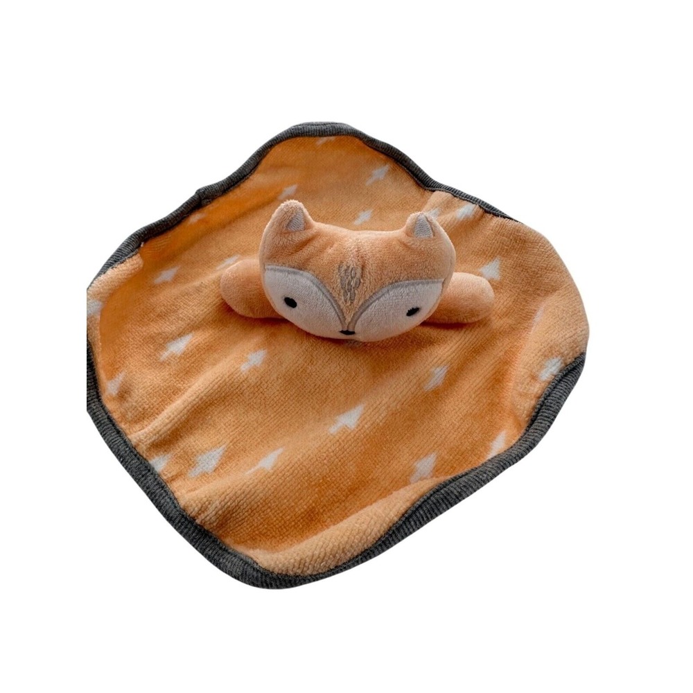 Cloud Island Infant Fox Security Blanket Lovey Plush Head Terry Wash Cloth Baby